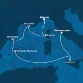 Italia, Corsica (Francia), Francia, Spagna, Isole Baleari