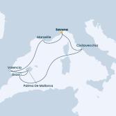 Italia, Isole Baleari, Spagna, Francia