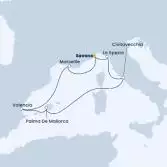 Italia, Isole Baleari, Spagna, Francia