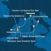 Italia, Francia, Spagna, Isole Baleari