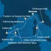 Italia, Francia, Spagna, Isole Baleari