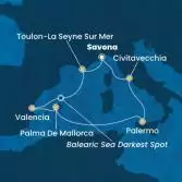 Italia, Francia, Spagna, Isole Baleari