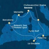 Italia, Francia, Spagna, Tunisia