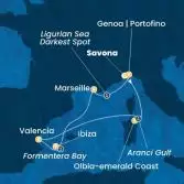 Italia, Spagna, Isole Baleari, Francia