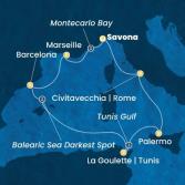 Italia, Francia, Spagna, Tunisia