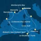 Italia, Francia, Spagna, Tunisia