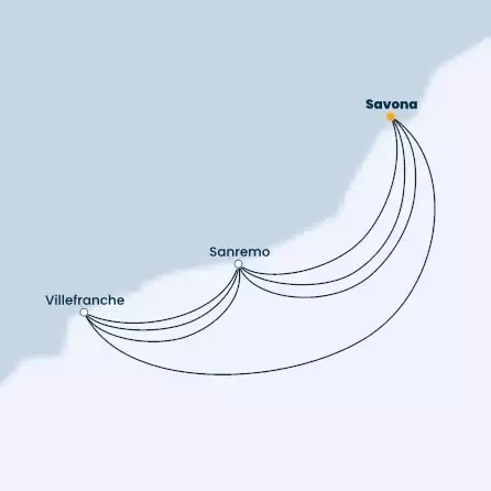 COSTA SMERALDA - Itinerario di 7 notti partendo da SAVONA il 04/02/2023 - Italia, Francia