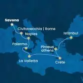 Italia, Malta, Grecia, Turchia