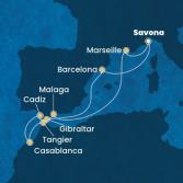 Italia, Francia, Spagna, Gibilterra, Marocco