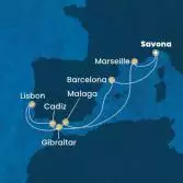 Italia, Spagna, Gibilterra, Portogallo, Francia