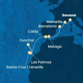 Italia, Francia, Spagna, Isole Canarie, Madera