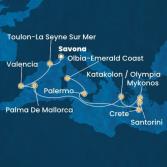 Italia, Francia, Spagna, Isole Baleari, Grecia