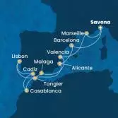 Italia, Spagna, Portogallo, Marocco, Francia