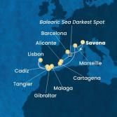 Italia, Spagna, Marocco, Gibilterra, Portogallo, Francia