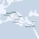 Italia, Cipro, Egitto, Malta, Spagna, Francia