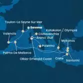 Italia, Francia, Spagna, Isole Baleari, Grecia