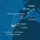 Italia, Francia, Spagna, Isole Canarie, Marocco