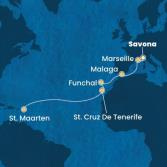 Italia, Francia, Spagna, Madera, Isole Canarie, Antille