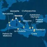 Italia, Grecia, Tunisia, Isole Baleari, Spagna, Francia