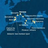Italia, Francia, Spagna, Isole Baleari, Malta, Grecia
