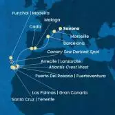 Italia, Francia, Spagna, Isole Canarie, Madera
