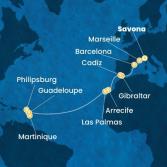 Italia, Francia, Spagna, Gibilterra, Isole Canarie, Antille