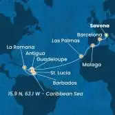 Italia, Spagna, Isole Canarie, Antille, Repubblica Dominicana