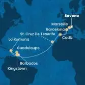 Italia, Francia, Spagna, Isole Canarie, Antille, Repubblica Dominicana
