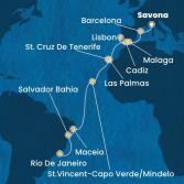 Italia, Spagna, Portogallo, Isole Canarie, Capo Verde, Brasile