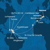 Italia, Francia, Spagna, Isole Canarie, Antille, Repubblica Dominicana, Isole Vergini