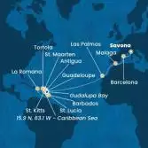 Italia, Spagna, Isole Canarie, Antille, Repubblica Dominicana, Isole Vergini