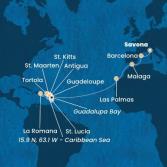 Italia, Spagna, Isole Canarie, Antille, Repubblica Dominicana, Isole Vergini