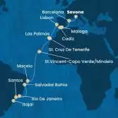 Italia, Spagna, Portogallo, Isole Canarie, Capo Verde, Brasile