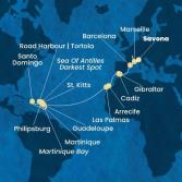 Italia, Francia, Spagna, Gibilterra, Isole Canarie, Antille, Isole Vergini