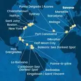 Italia, Francia, Spagna, Gibilterra, Isole Azzorre, Canada, Stati Uniti, Florida (USA), Repubblica Dominicana, Antille