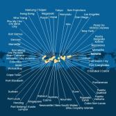 Italia, Francia, Spagna, Portogallo, Isole Azzorre, Stati Uniti, Florida (USA), Messico, Stati Uniti, Hawai, Polinesia, Fiji