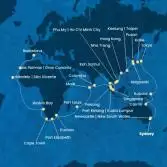 Australia, Giappone, Sud Korea, Taiwan, Cina, Vietnam, Singapore, Malesia, Sri Lanka, Maldive, Mauritius, Sud Africa, Namibia