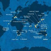 Australia, Giappone, Sud Korea, Taiwan, Cina, Vietnam, Singapore, Malesia, Sri Lanka, Maldive, Mauritius, Sud Africa, Namibia