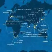 Australia, Giappone, Sud Korea, Taiwan, Cina, Vietnam, Singapore, Malesia, Sri Lanka, Maldive, Mauritius, Sud Africa, Namibia