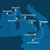 Malta, Italia, Corsica (Francia), Francia