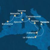 Malta, Italia, Corsica (Francia), Francia, Spagna