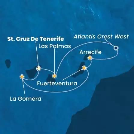 COSTA FORTUNA - Itinerario di 4 notti partendo da ST. CRUZ DE TENERIFE il 06/04/2026 - Isole Canarie, Spagna