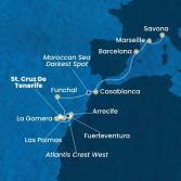 Isole Canarie, Spagna, Madera, Marocco, Francia, Italia