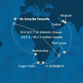 Isole Canarie, Namibia, Sud Africa, Mauritius, Oman, Emirati Arabi Uniti