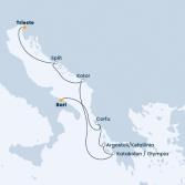 Italia, Croazia, Montenegro, Grecia