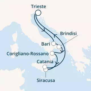 COSTA DELIZIOSA - Itinerario di 6 notti partendo da TRIESTE il 20/09/2020 - Italia
