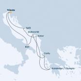 Italia, Croazia, Montenegro, Grecia