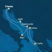 Italia, Montenegro, Grecia, Croazia