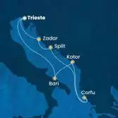 Italia, Montenegro, Grecia, Croazia