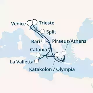 Italia, Croazia, Grecia, Malta